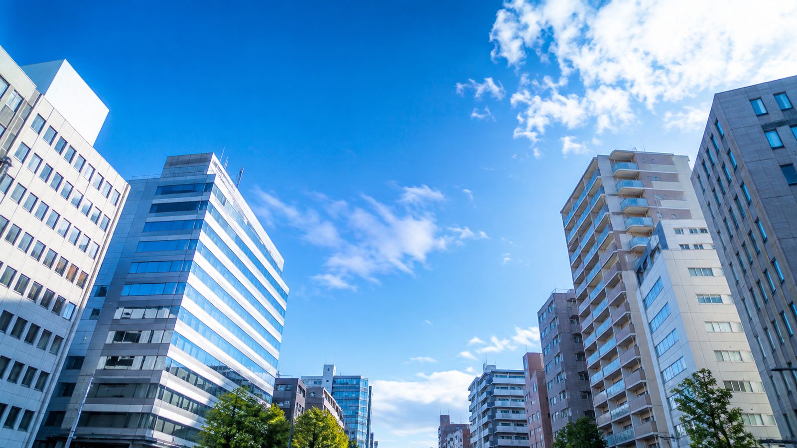 不動産業の街並み
